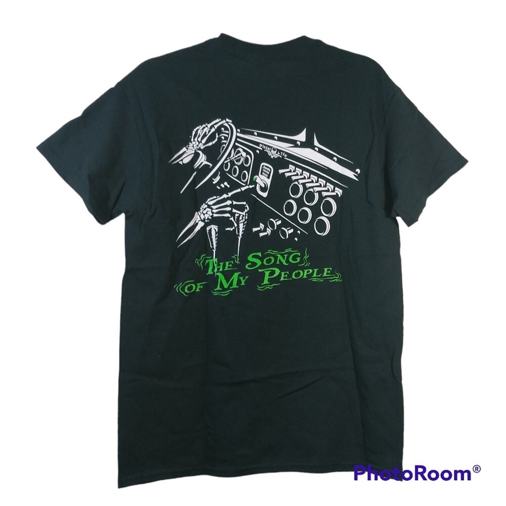 Diesel Life Skull & Pumps Song Of My People Black Tee Size M